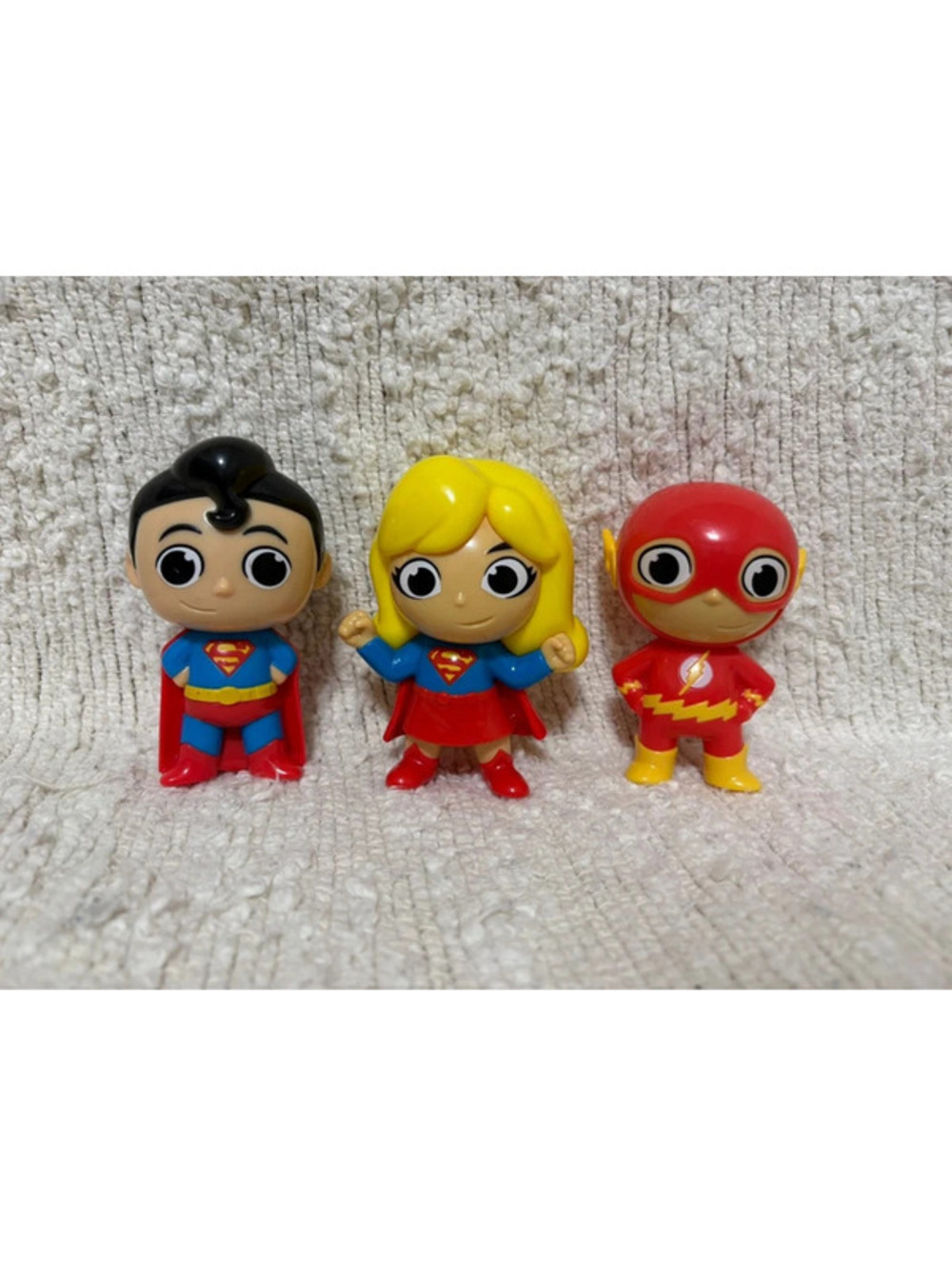 Set of 3 Burger King DC comics Justice league collectible toy figures